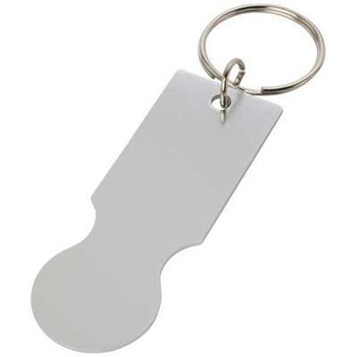 Porte-clés avec jeton pour chariot en métal Umbrar
