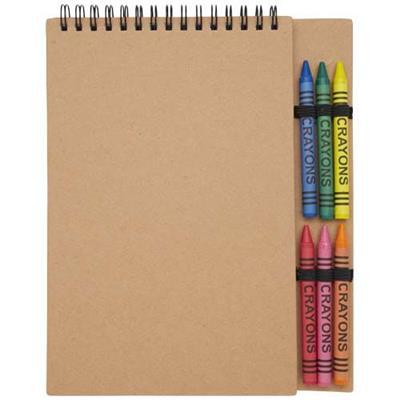 Carnet A5 à couverture souple avec crayons Didax