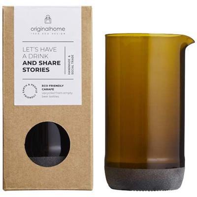 Carafe à eau 430 ml en verre recyclé Vonika