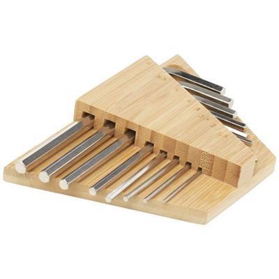Trousse à outils en bambou à clé hexagonale Finon