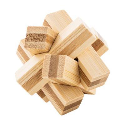 Puzzle en bambou dans une boîte en papier Niurak