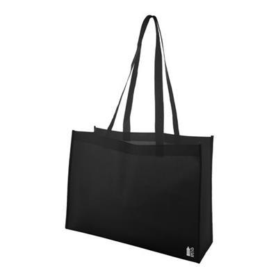 Sac shopping en non-tissé RPET avec soufflet Narto