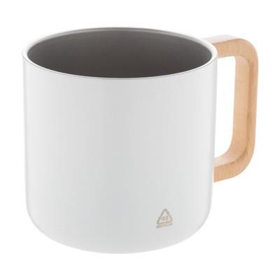 Mug à double paroi en acier inox et bois 350ml Ket