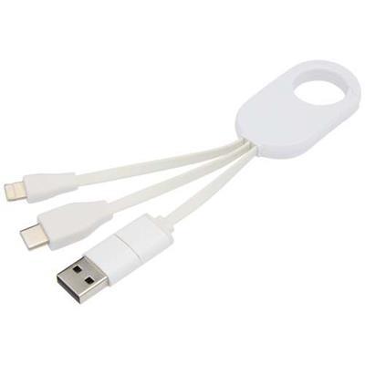 Câble de charge 4 en 1 en plastique recyclé Caiman