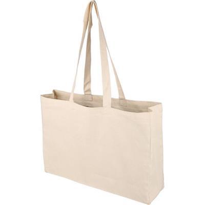 Sac shopping avec soufflet et cordon en coton Milo