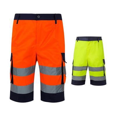 Bermuda bicolore multi-poches en polyester Narro