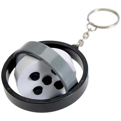 Porte-clés gyroscope en plastique recyclé Spinox