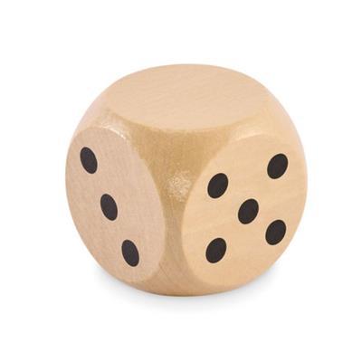 Dés en bois robuste de 5cm de diamètre Drabus