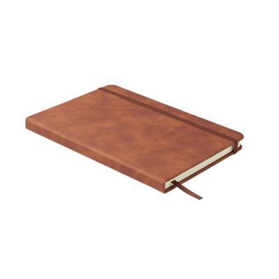 Carnet A5 avec couverture en PU effet patine Mylor