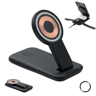 Chargeur sans fil magnétique 3 en 1 en ABS Solen