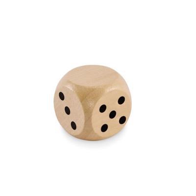 Dés en bois robuste de 3cm de diamètre Dienoga