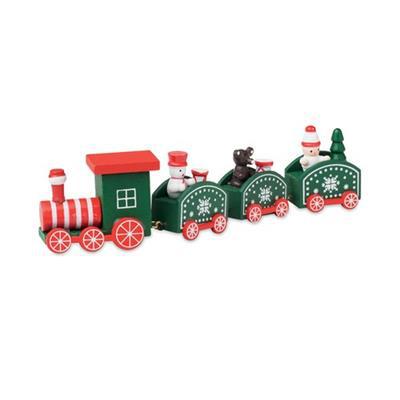 Train de Noël attrayant en bois résistant Tissam