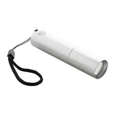 Lampe de poche rechargeable en alu recyclé Fiago