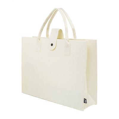 Sac shopping élégant en RPET avec soufflet Seramon