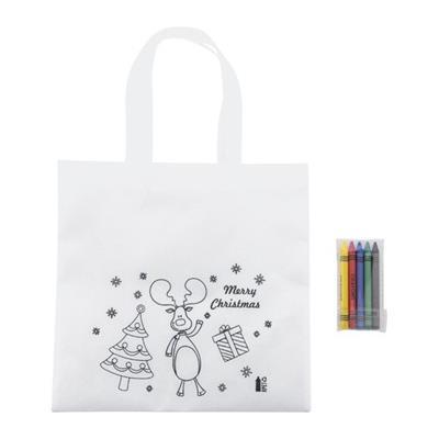 Sac de Noël à colorier en non-tissé RPET Sadiene