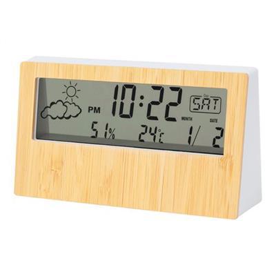 Station météo en bambou et plastique ABS Brenov