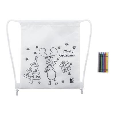 Sac piscine de Noël à colorier en RPET Contarino