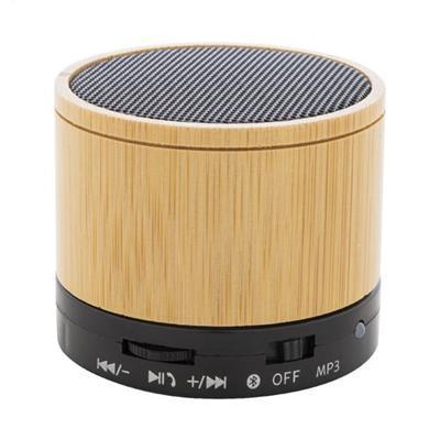 Enceinte sans fil en ABS recyclé et bambou Tranjio