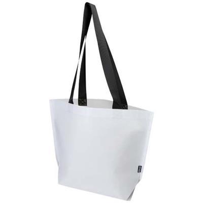 Sac shopping à fond double laminé en RPET Randio