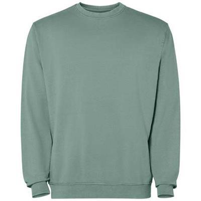 Pull ras du cou unisexe délavée en coton Agiera