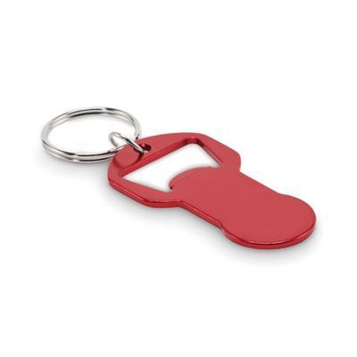 Porte-clés décapsuleur en aluminium recyclé Bielo