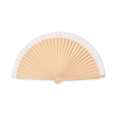 Éventail en bois et polyester Saphira