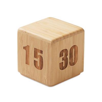 Minuteur pratique et élégant en bambou Sangio