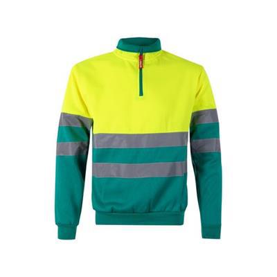 Sweatshirt bicolore en polyester éponge Pariola