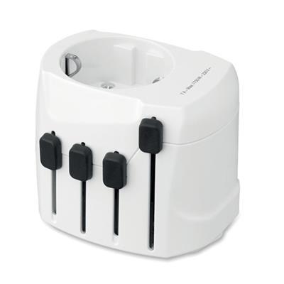 Adaptateur de voyage universel à 3 pôles Kampeno
