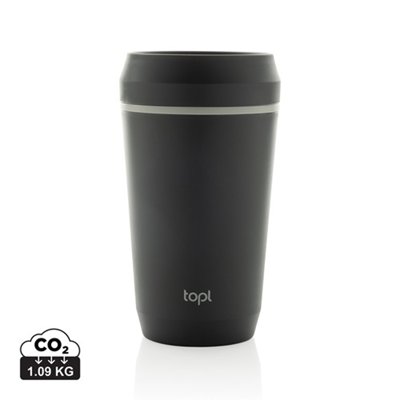 Mug 354 ml avec couvercle en plastique PP recyclé Torvel