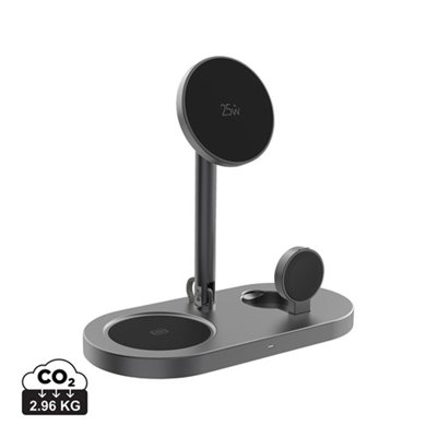 Chargeur Magnétique 3 en 1 25W de Bureau Zelvio