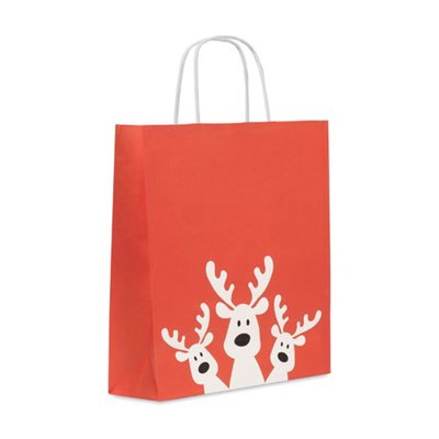 Sac Cadeau en Papier Recyclé Format Moyen Velbro