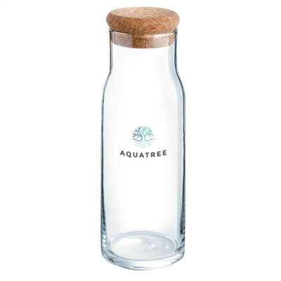 Carafe en Verre 1L avec Bouchon en Liège Alvira