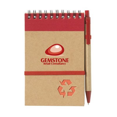 Mini Bloc-Notes en carton recyclé avec Stylo Zelmo