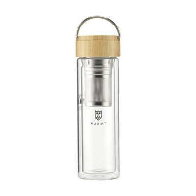 Bouteille Infuseur Thé Personnalisée en Verre Borosilicaté Varoa