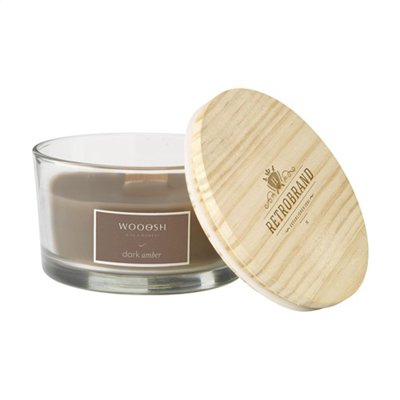 Bougie Parfumée Publicitaire Ambre Chaud en Verre Ambrel