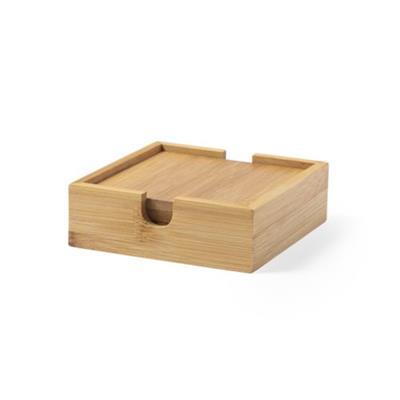 Ensemble de 4 sous-verre en bambou Kappas