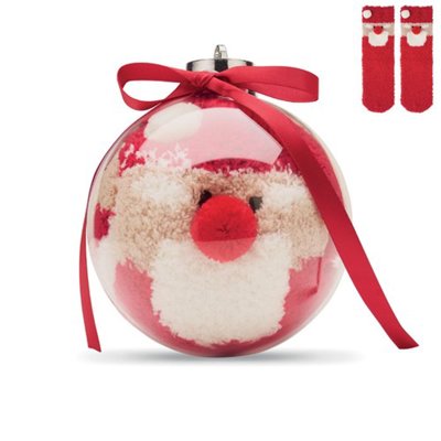 Chaussettes Père Noël dans une Boule en PET Felvio