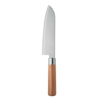 Couteau de Chef avec Lame en Inox et Poignée en Bois Brenko
