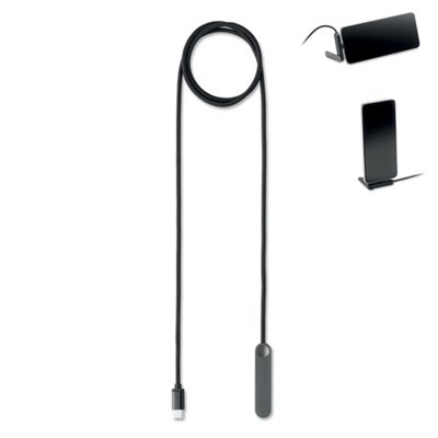 Câble USB-C 60W avec Support Téléphone pratique en ABS Niko