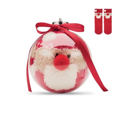 Chaussettes Père Noël en boule transparente en PET Kefo