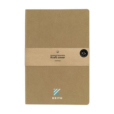 Carnet A5 Publicitaire Kraft Lavable Certifié GRS Yan