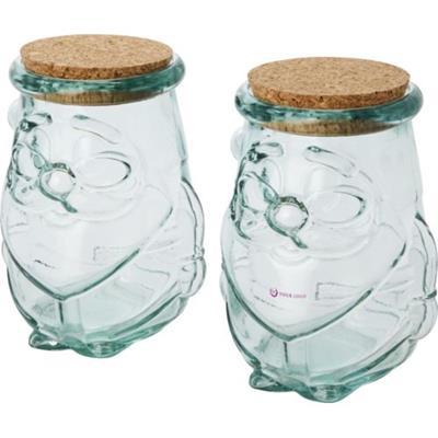 Ensemble de 2 pièces en verre recyclé 650ml Airoel