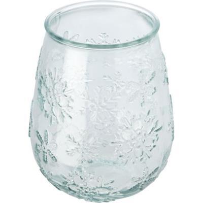 Porte-bougie décoratif en verre recyclé Feor