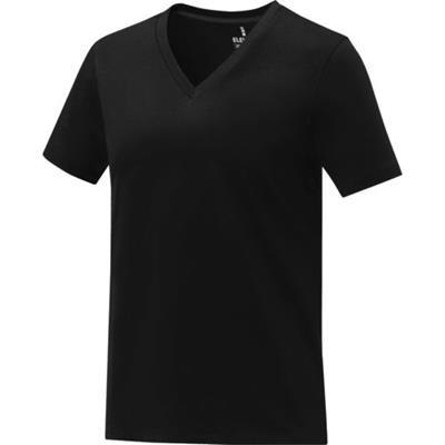 T-shirt manches courtes col V femme Sumita