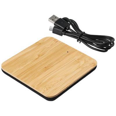 Socle de charge sans fil en Bambou Leafy