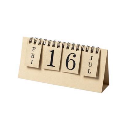 Calendrier perpétuel en carton recyclé Gander