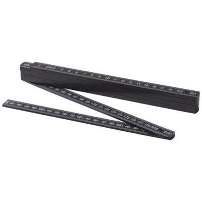 Mètre couleur noir pliable en ABS 2 m Mounty