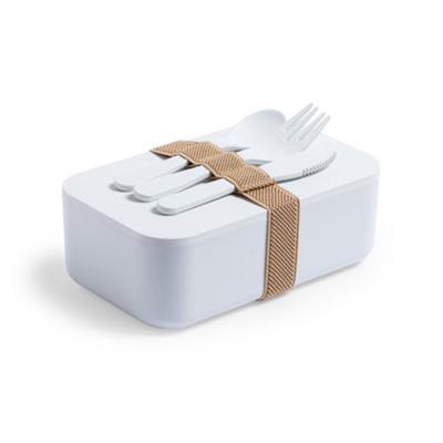 Gamelle avec ustensile 100% PLA compostable Mokas