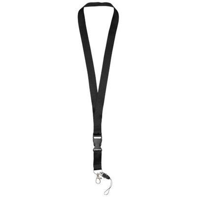 Tour de cou et porte-téléphone en polyester Sagoun